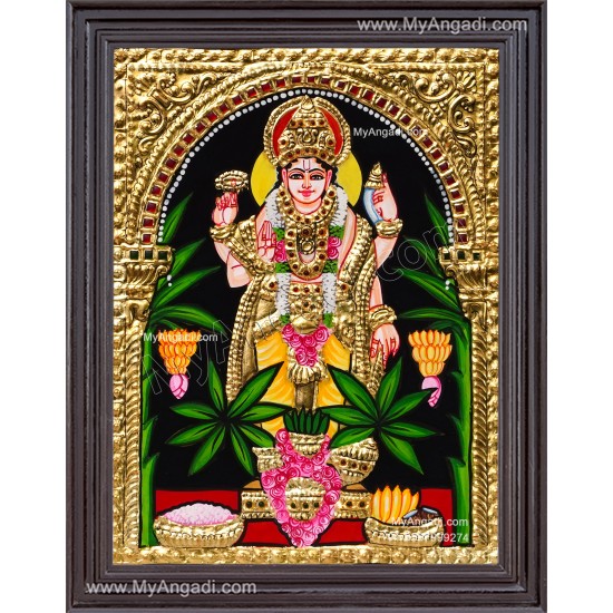 Sathyanarayana Tanjore Painting Sathyanarayana Tanjore Painting