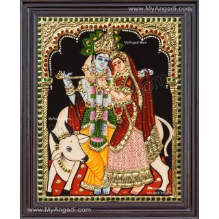 Radha Krishna Tanjore Painting