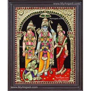 Rama Family Tanjore Painting