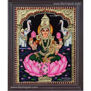 Gaja Lakshmi Tanjore Painting