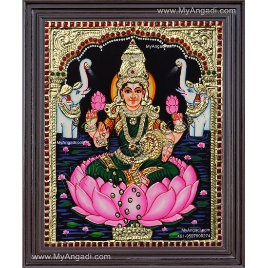 Gaja Lakshmi Tanjore Painting Gaja Lakshmi Tanjore Painting