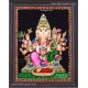 Ganesha Lakshmi Tanjore Painting Ganesha Lakshmi Tanjore Painting