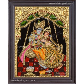 Radha Krishna Tanjore Painting