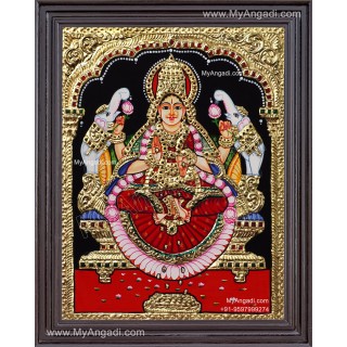 Gaja Lakshmi Tanjore Painting