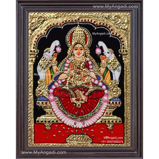 Gaja Lakshmi Tanjore Painting Gaja Lakshmi Tanjore Painting