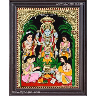 Sathyanarayana Tanjore Painting