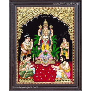 Sathyanarayana Tanjore Painting