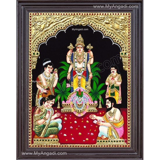 Sathyanarayana Tanjore Painting Sathyanarayana Tanjore Painting
