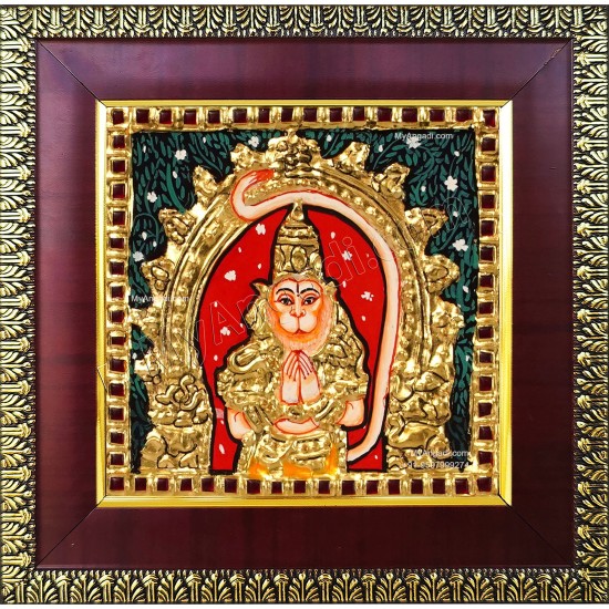 Hanuman Tanjore Painting Hanuman Tanjore Painting