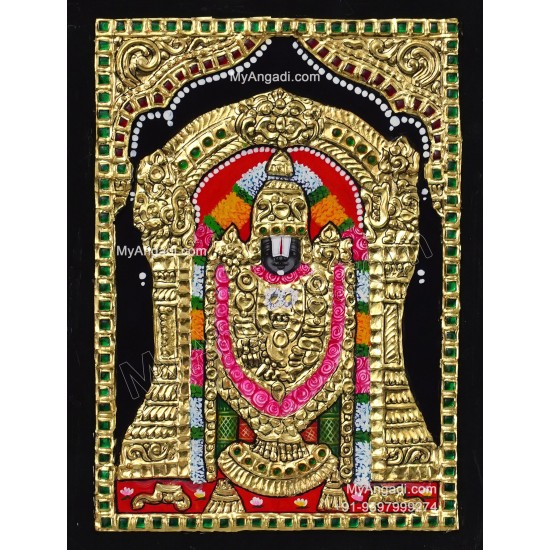 Venkateshwara  Swamy Tanjore Painting