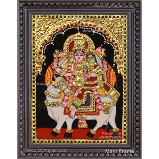 Pradhosam Sivan Parvathi Tanjore Painting