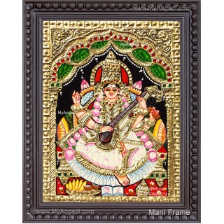 Saraswathi Tanjore Painting Saraswathi Tanjore Painting