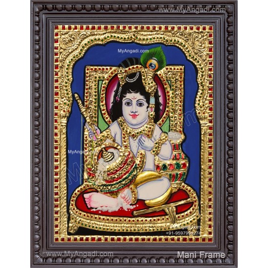 Butter Krishna Tanjore Painting