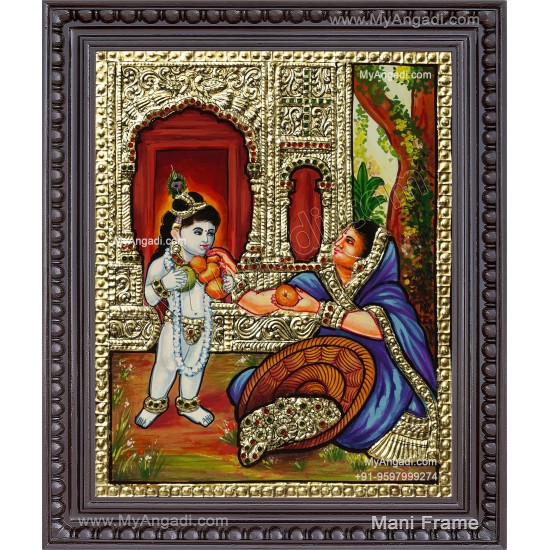 Yasodha Krishna Tanjore Painting