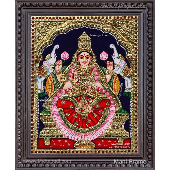 Gaja Lakshmi Tanjore Painting