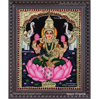 Gaja Lakshmi Tanjore Painting