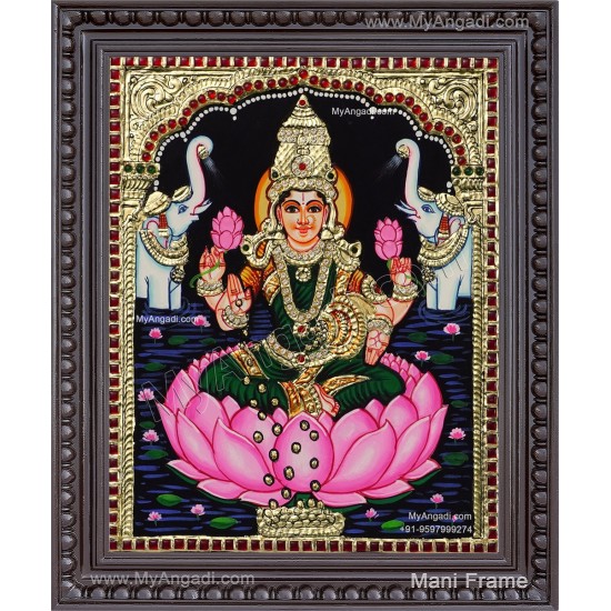 Gaja Lakshmi Tanjore Painting