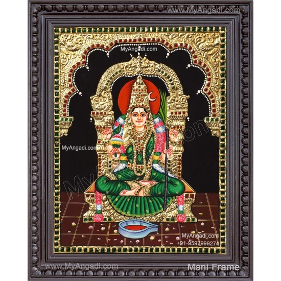 Kamatchi Amman Tanjore Painting