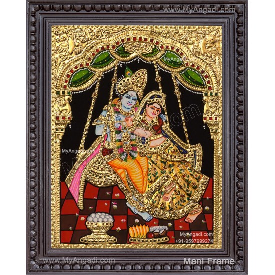Radha Krishna Tanjore Painting