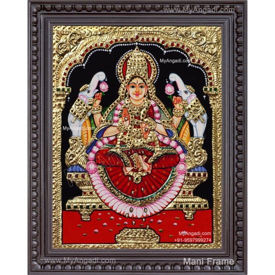 Gaja Lakshmi Tanjore Painting
