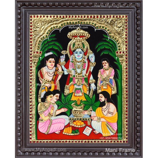 Sathyanarayana Tanjore Painting