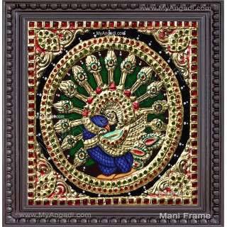 Peacock Tanjore Painting Peacock Tanjore Painting