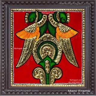Parrot Tanjore Painting Parrot Tanjore Painting