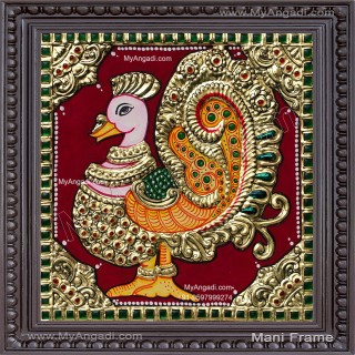 Swan Tanjore Painting Swan Tanjore Painting