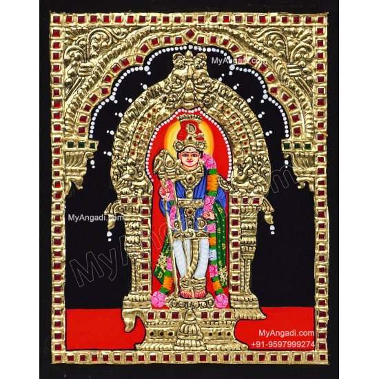 Raja Alangara Murugan Tanjore Painting