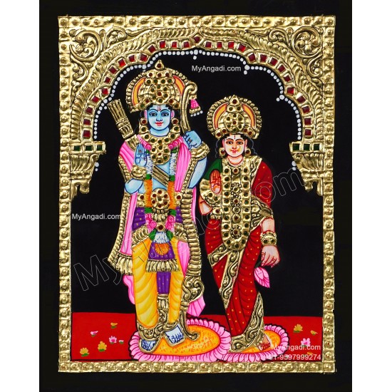 Ram Sita Tanjore Painting Ram Sita Tanjore Painting