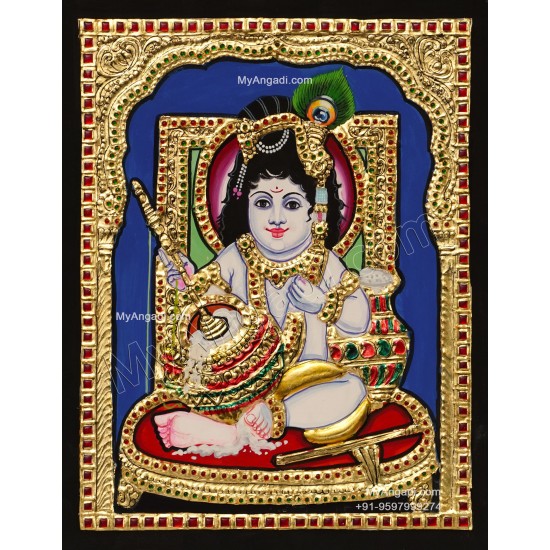 Butter Krishna Tanjore Painting
