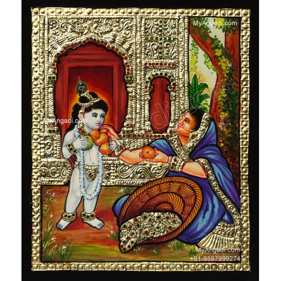 Yasodha Krishna Tanjore Painting