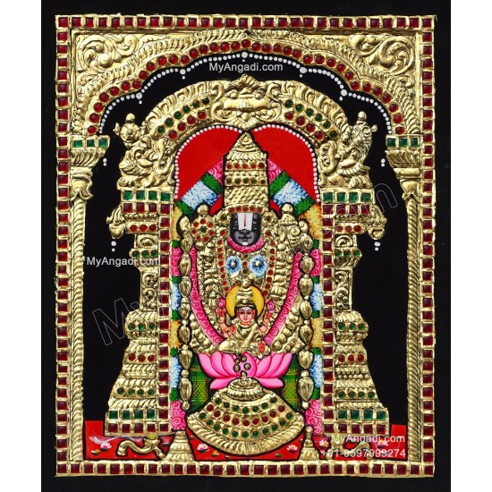 Tirupathi Venkatachalapathi Tanjore Painting