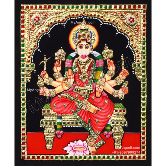 Varahi Amman Tanjore Painting