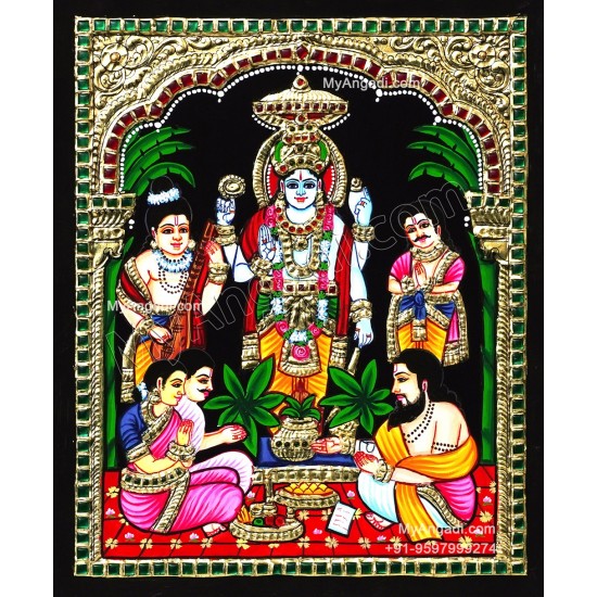 Sathyanarayana Tanjore Painting