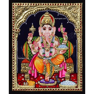 Ganesha Tanjore Painting
