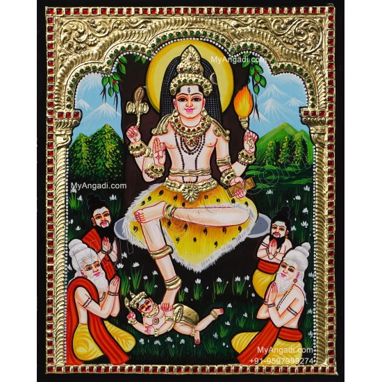 Dakshinamurthi Tanjore Painting