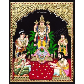 Sathyanarayana Tanjore Painting
