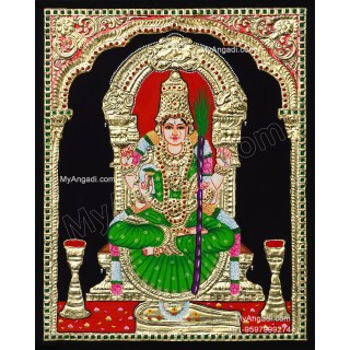 Kamatchi Amman Tanjore Painting