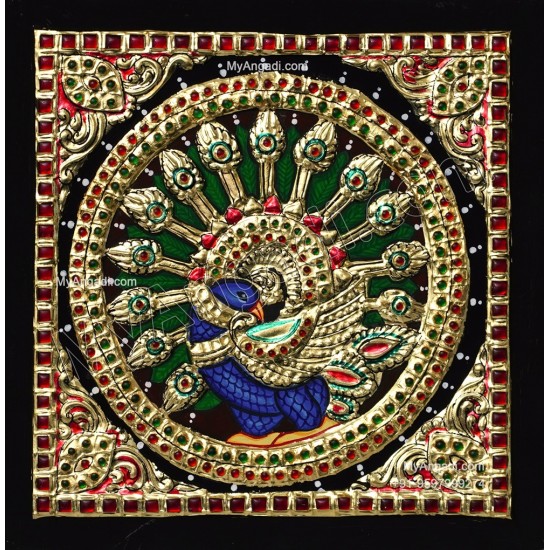Peacock Tanjore Painting