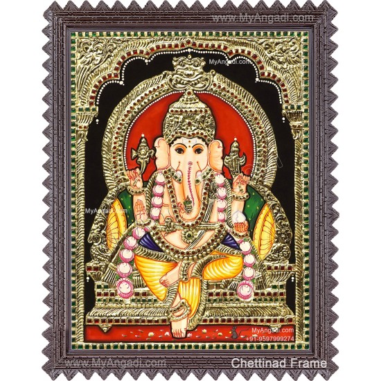 Ganapathy Tanjore Painting 