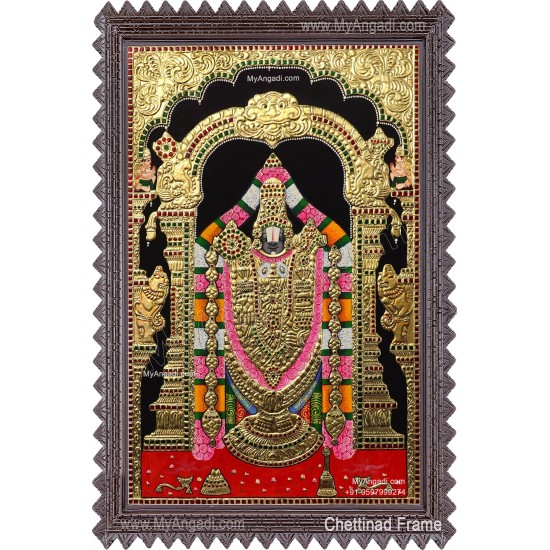 Tirupathi Venkatachalapathi Tanjore Painting