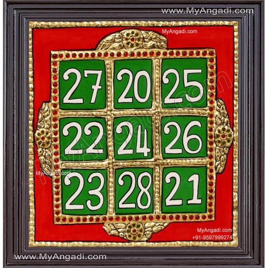 Kubera Yantra Tanjore Painting