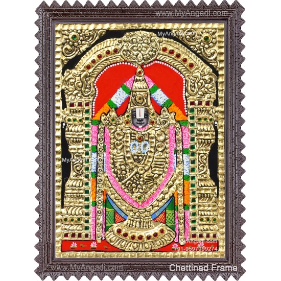 Thirupathi  Venkatachalapathy Tanjore Painting