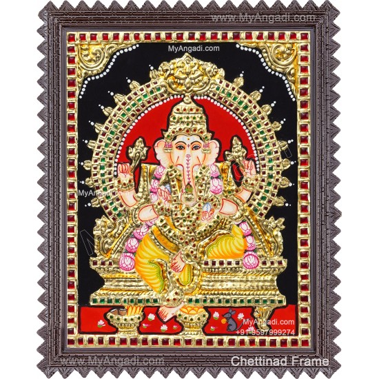 Ganesha  Tanjore Painting
