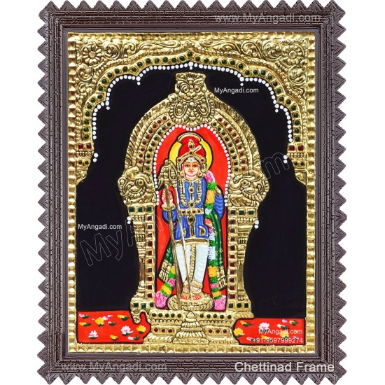 Raja Alangara Murugan Tanjore Painting