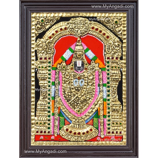 Thirupathi  Venkatachalapathy Tanjore Painting