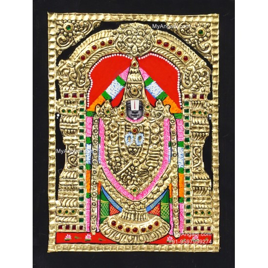 Thirupathi  Venkatachalapathy Tanjore Painting