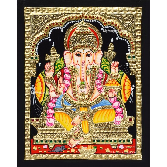 Ganesha Tanjore Painting