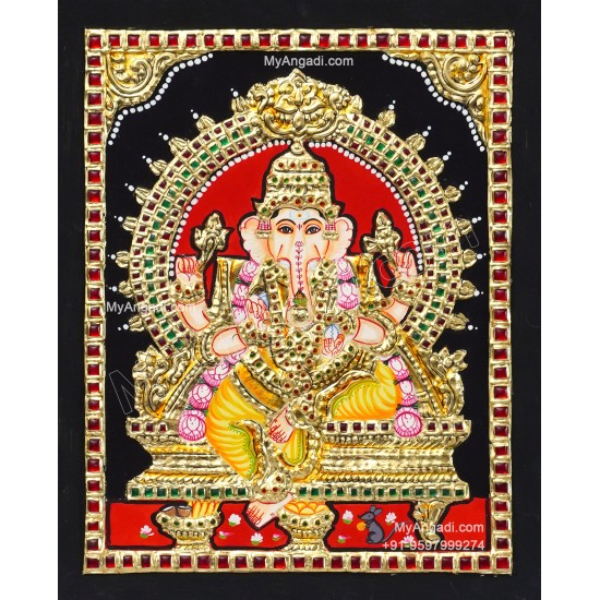 Ganesha  Tanjore Painting